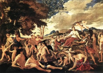 Nicolas Poussin Painting - Triumph of Flora classical painter Nicolas Poussin